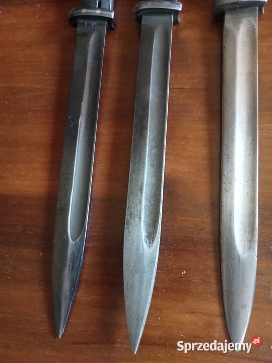 Bagnet niemiecki Trzy bagnety niemieckie 2wś i Militaria