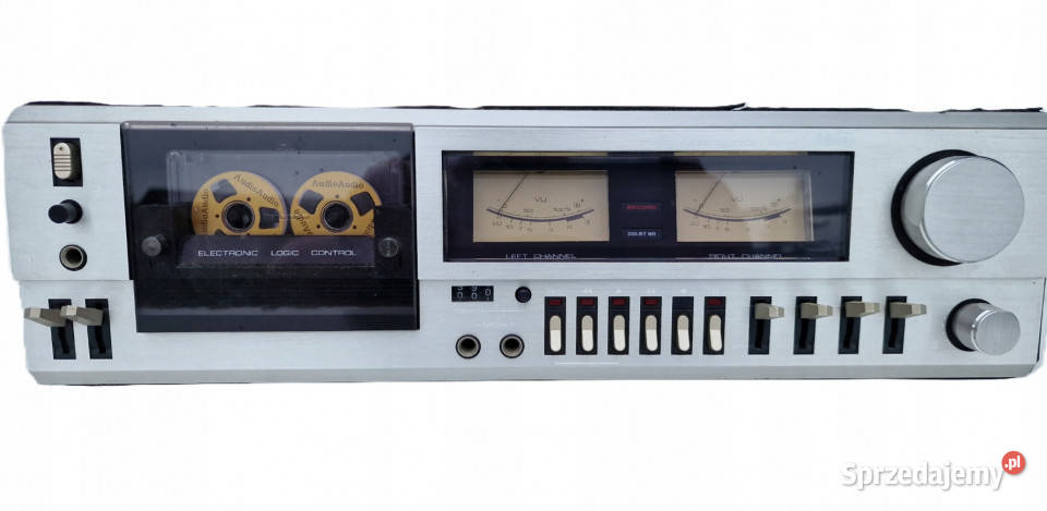 magnetofon Miida casette deck C2000 VU meter Międzychód