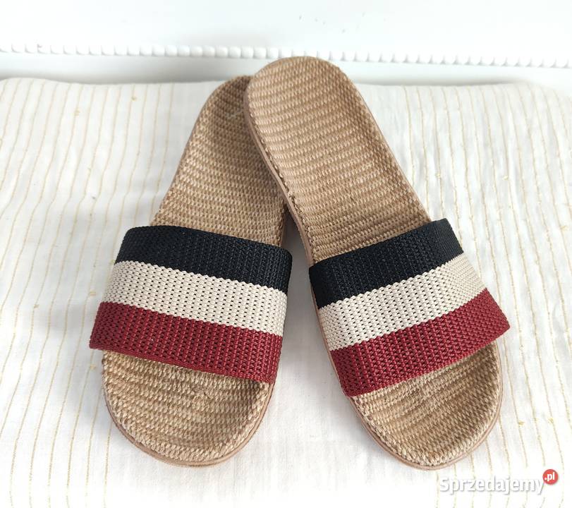 Klapki Esmara plecione espadryle paski 39 boho Damskie zachodniopomorskie Szczecin