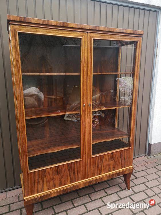 Witryna Serwantka ARTDECO Politura Orzech Stara Meble Swarzędz