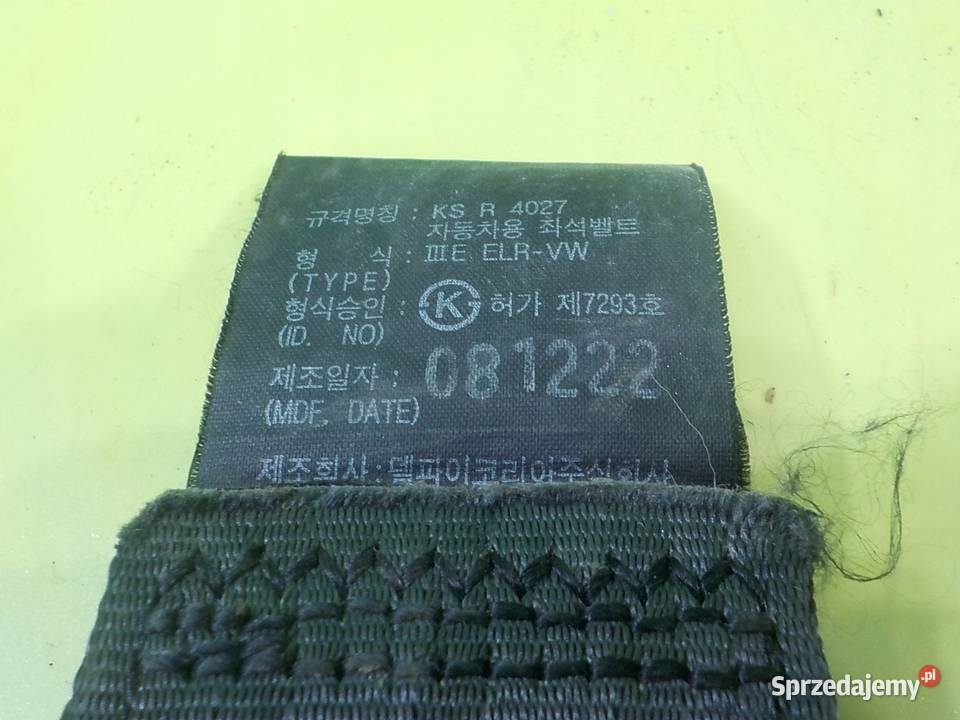 KIA SOUL I 16 CRDI 09r 5D pas bezpieczenstwa Suków