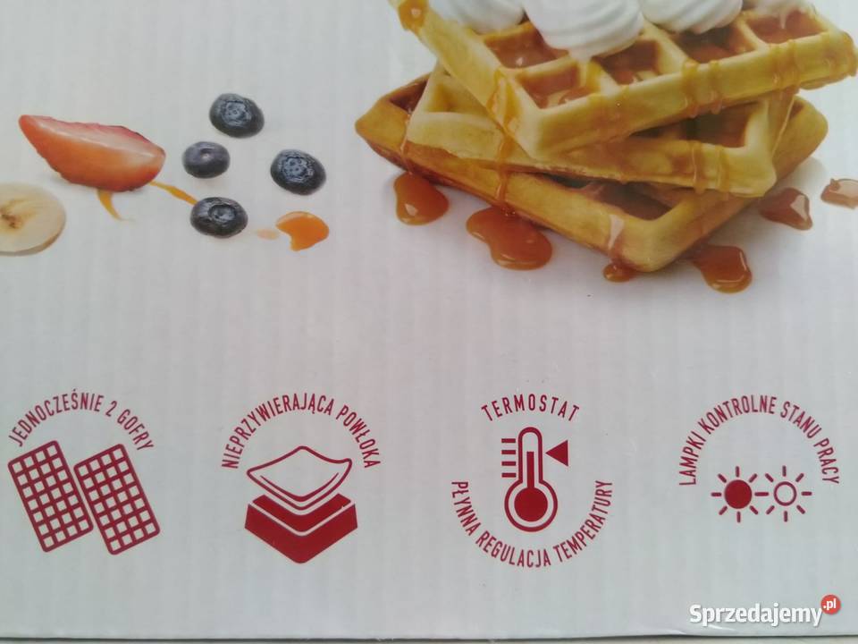 NAJTANIEJ Gofrownica 1400W Na Dwa Gofry AGD drobne Zabrze