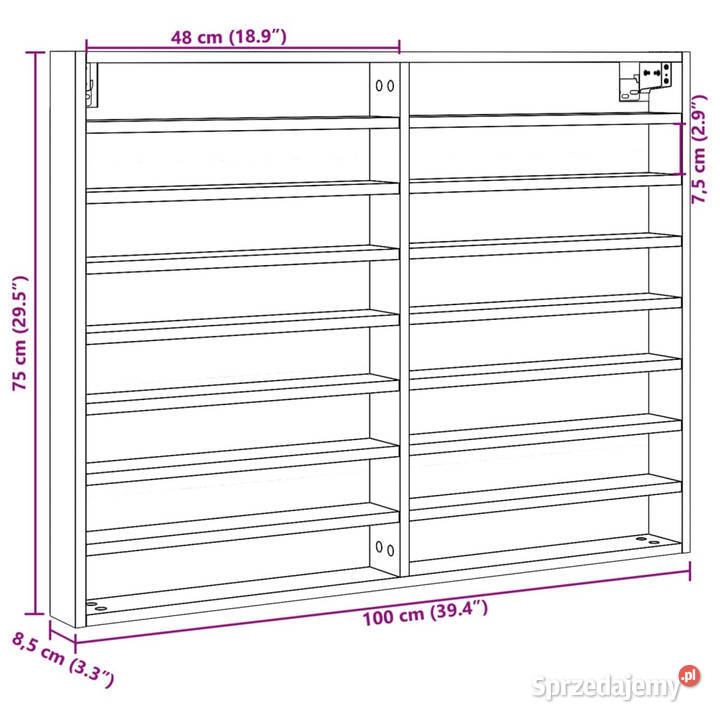Witryna biała 100x85x75 materiał drewnopochodny mazowieckie sprzedam