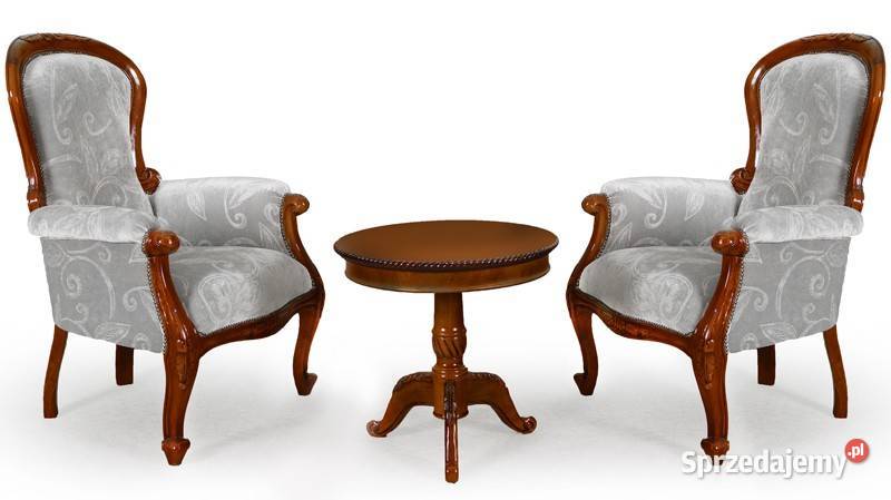 Nowy fotel ludwikowski Chesterfield welur 78267 Września
