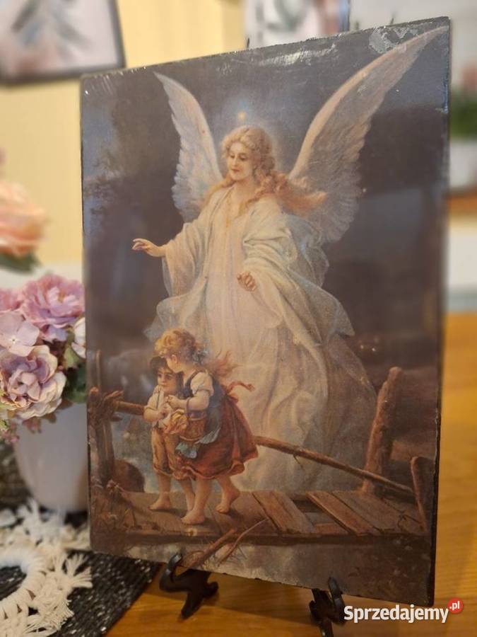 Obraz na desce Anioł stróż