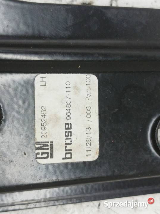 MECHANIZM SZYBY LEWY PRZÓD LIFT 20952452 Opel świętokrzyskie