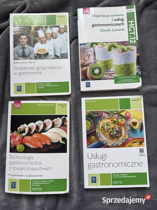Sprzedam książki do gastronomii Bukowina sprzedam