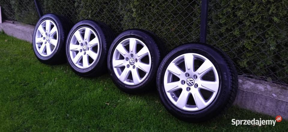 Felgi aluminiowe 5x112 16 opony letnie audi swat Krupniki sprzedam
