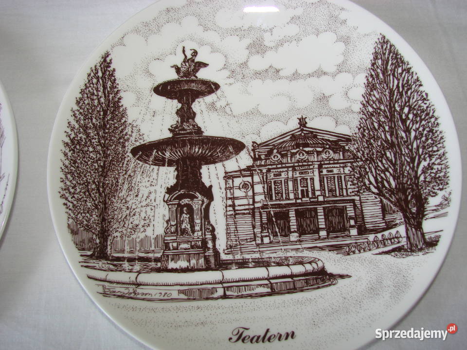 Gustavsberg talerz kolekcjonerski pomorskie Pruszcz Gdański
