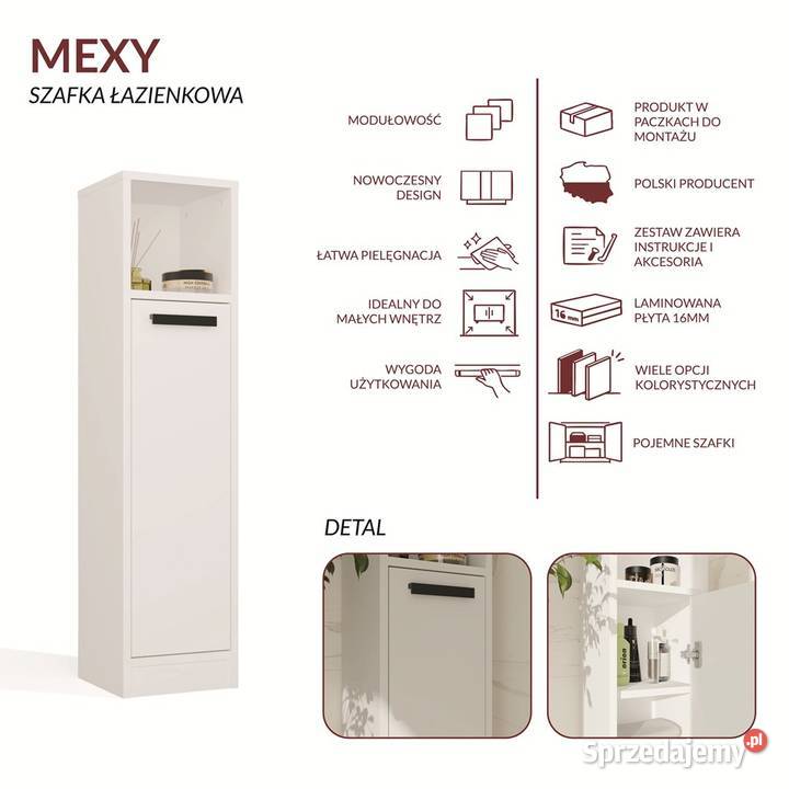 Szafka łazienkowa MEXY 1D