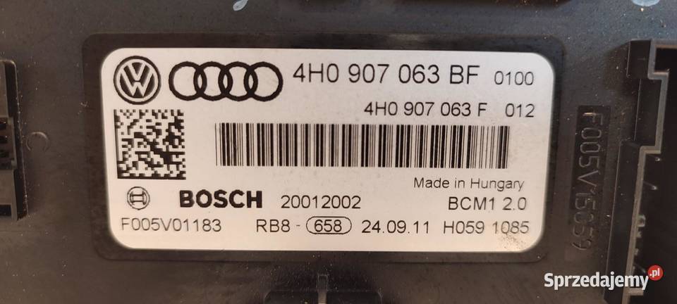 AUDI A7 4G MODUŁ STEROWNIK KOMFORTU 4H0907063BF dolnośląskie