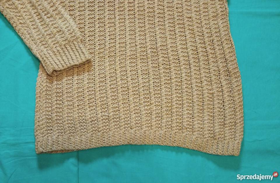 Duży gruby wygodny ciepły brązowy sweter Rozmiar 46 Warszawa