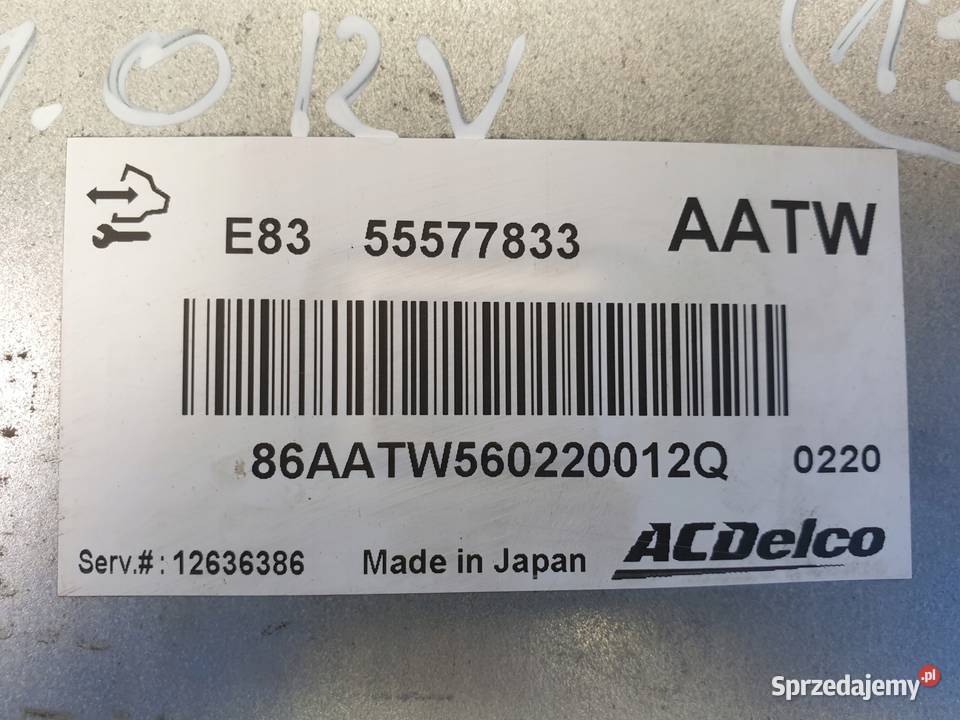 Opel Corsa D 10 12V STEROWNIK SILNIKA 55577833 Chełm