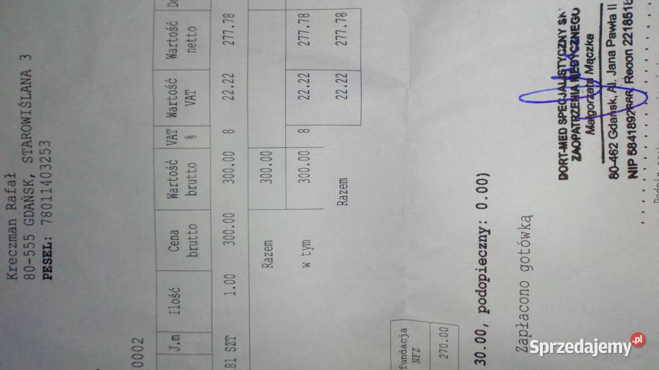 Orteza rozmiar 4649 duza Gdańsk