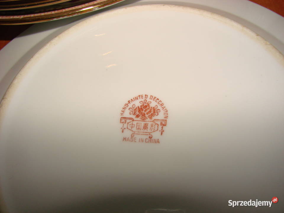 chiński porcelanowy talerz Porcelana i szkło Pruszcz Gdański