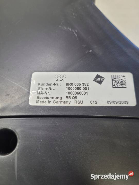 GŁOŚNIK SUBWOOFER TUBA AUDI Q5 8R 8R0035382 osobowe śląskie Przystajń