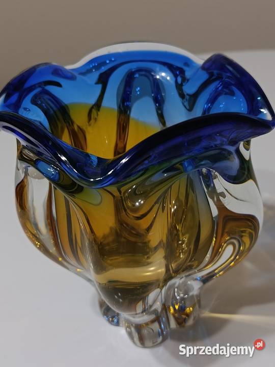 Paterka i wazon huty Chribska Czechoslowacja Warszawa