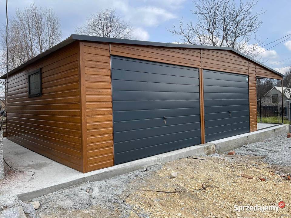 Garaż blaszany 10x6 WZMOCNIONY PROFILAMI Kalisz