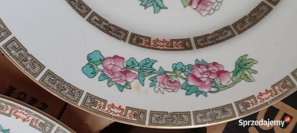 6 wzór Indian Tree talerze porcelana 20 sredn Poznań sprzedam