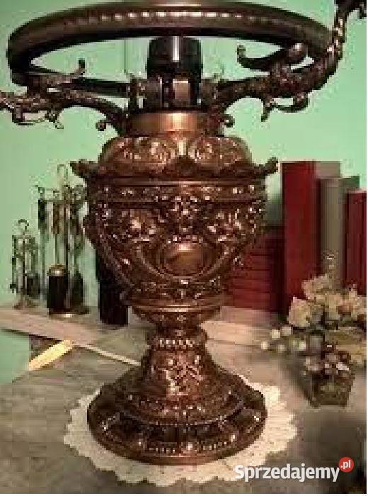 Miedziana lampa ala naftowa styl retro Antyki, Sztuka, Kolekcje Góra sprzedam