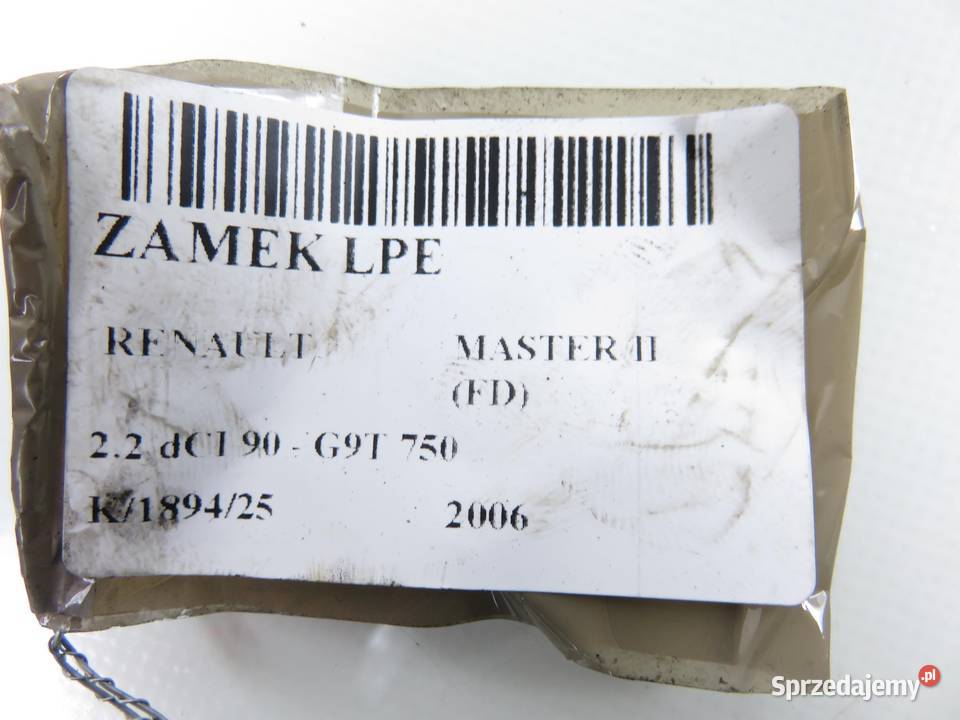 ZAMEK LEWY PRZEDNI RENAULT MASTER II FD małopolskie