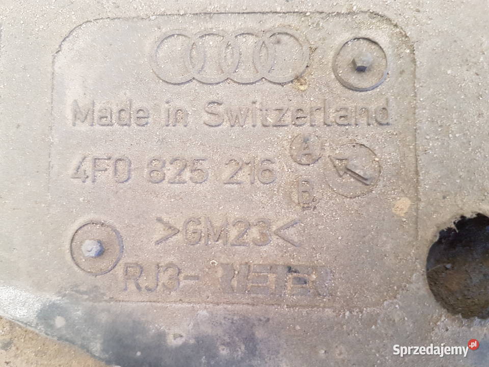 AUDI A6 C6 SEDAN OSLONA PODWOZIA PRAWA PLYTA Elementy wygłuszające