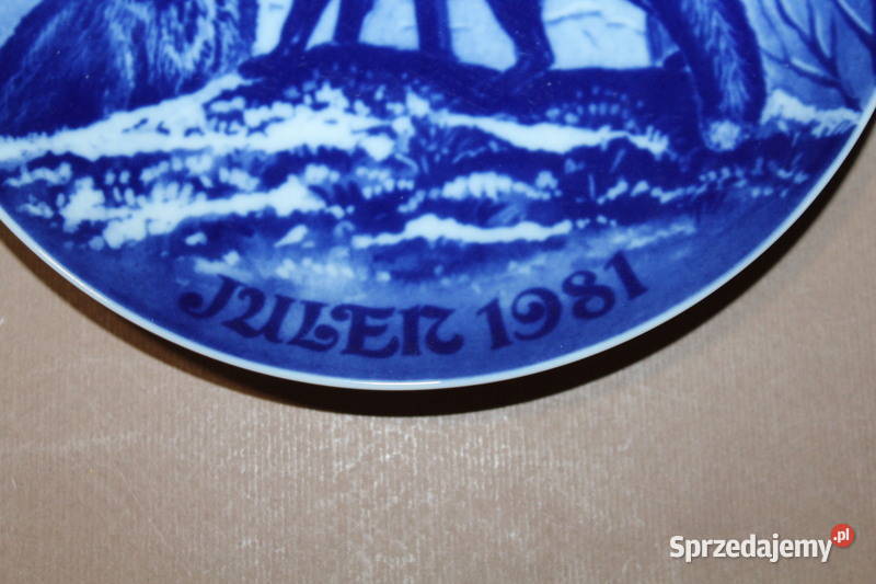 Talerzyk kolekcjonerski z lisami Royal zachodniopomorskie Szczecin