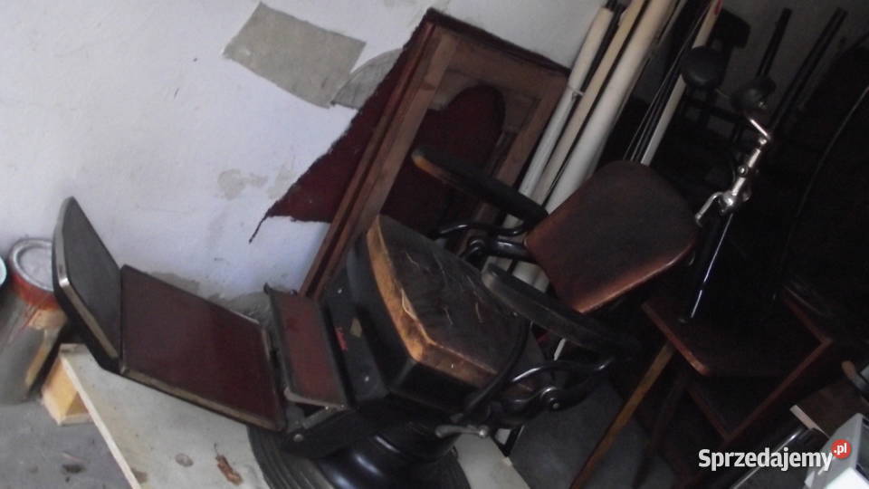 Stary fotel dentystyczny fryzjersko barberski Pozostałe Lublin sprzedam