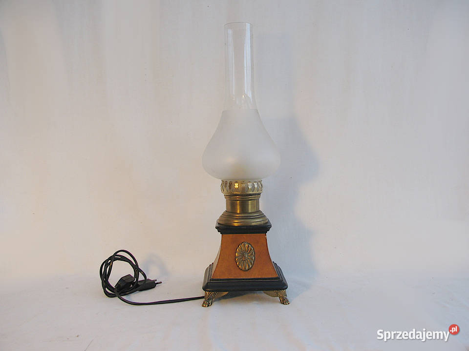 Lampka mosiądz Vintage Gabinet zachodniopomorskie Szczecinek