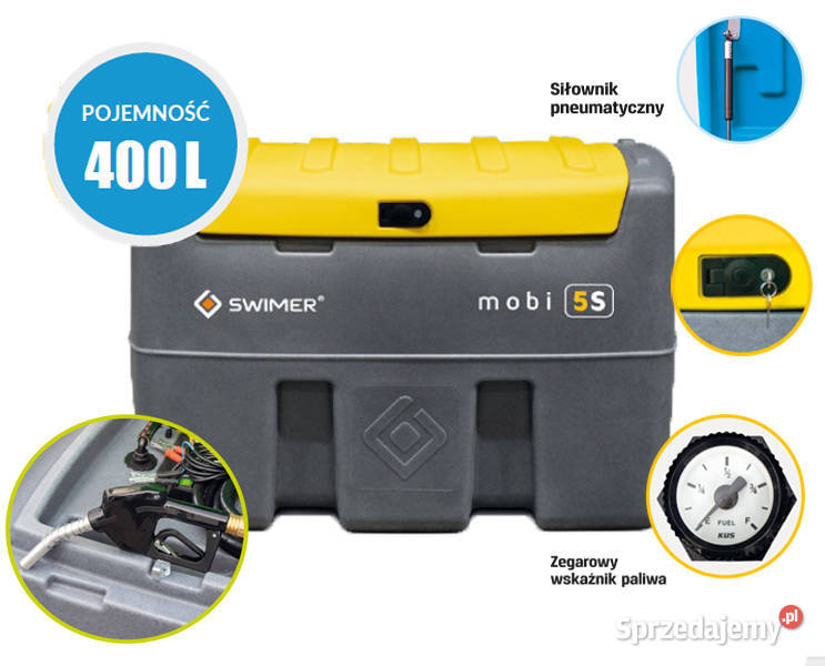 Zbiornik mobilny na olej napędowy 400L Mobi 5S Wrocław
