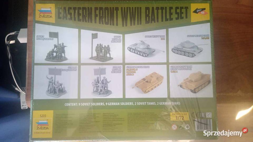 ZVEZDA 172 Zestaw Eastern Front WWII Battle Set Modelarstwo Radlin