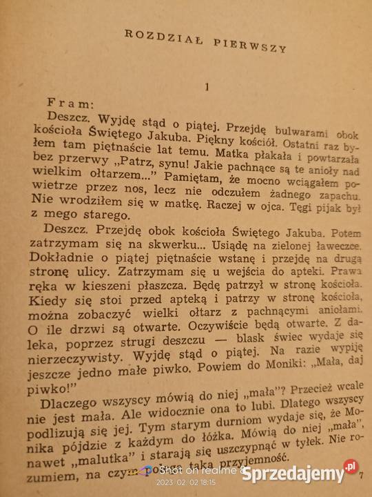 Czas przeszły Szczypiorski pierwsze wydanie