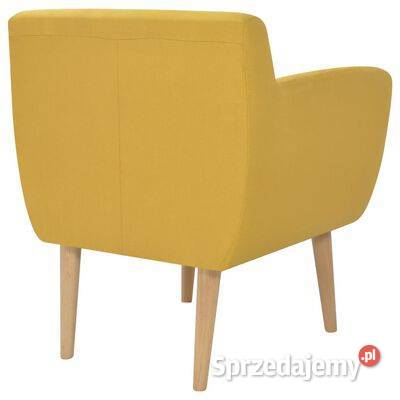 vidaXL Fotel żółty tkanina244069 Fotele Warszawa
