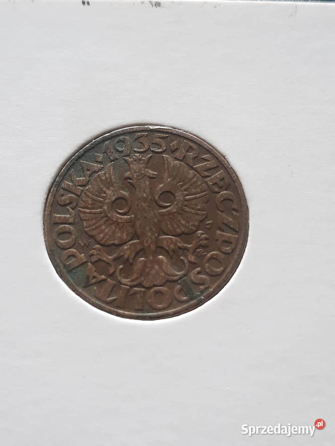 5 Groszy 1935 r 1 piękny rzadki Konin