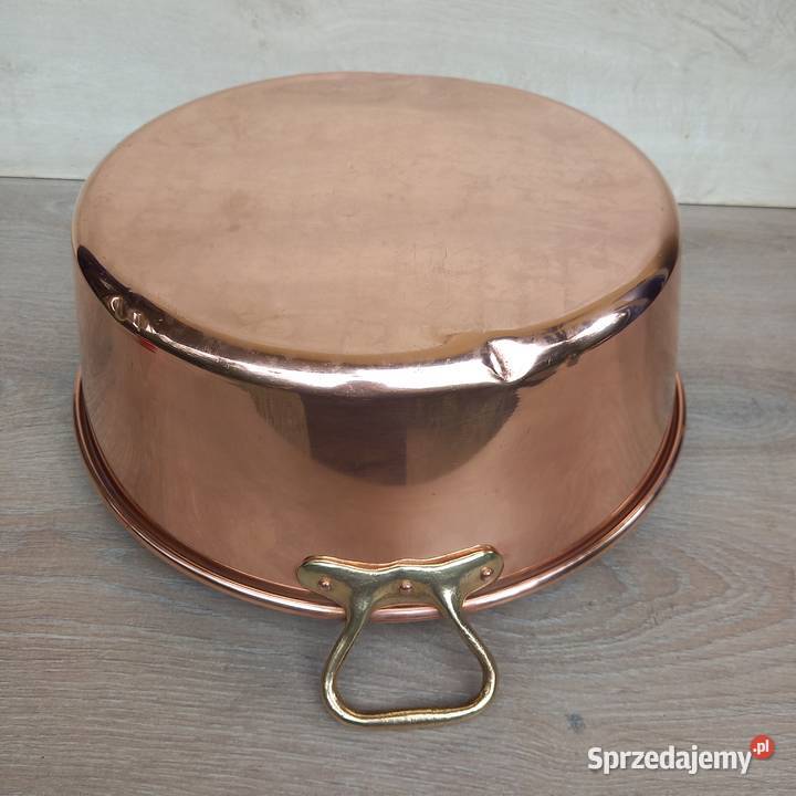 Duża miedziana misa miedziany garnek do powideł Pozostałe