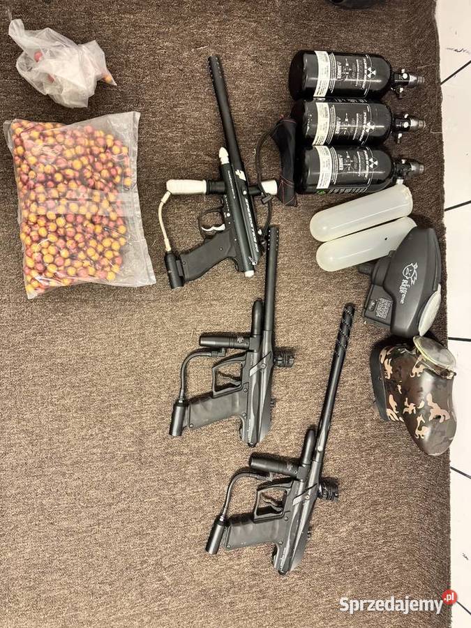 paintball marker butla co2 loader faty maski mazowieckie Stare Boryszewo sprzedam