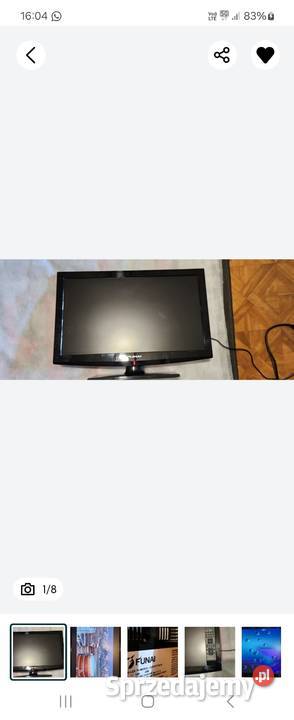 Telewizor Funai 22 cale z DVD i dekoderem DVBT Telewizory Gliwice sprzedam