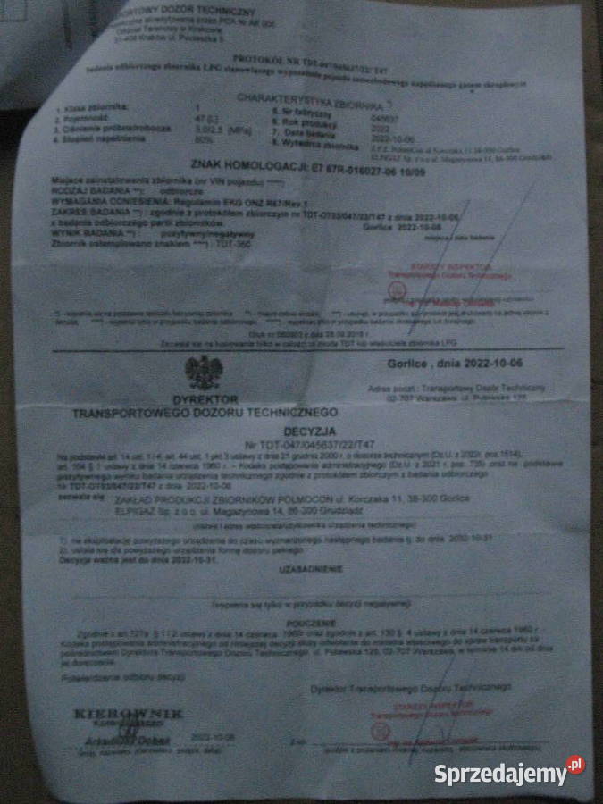 zbiornik gazu butla LPG Lublin