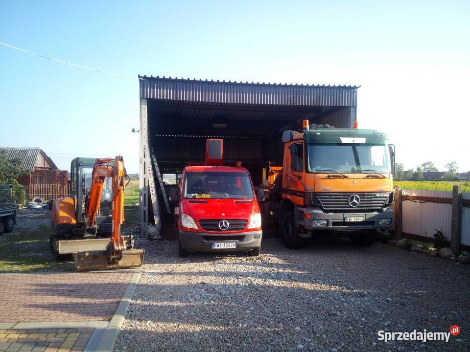 Podnośnik koszowy zwyżka terenowa 4x4 usługi Niepołomice