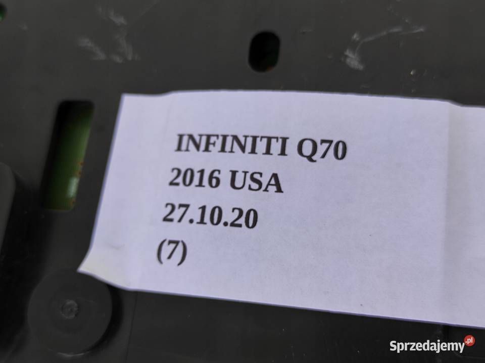 LICZNIKI ZEGARY INFINITI Q70 M35 M37 USA 4AM1B Nowy Tomyśl