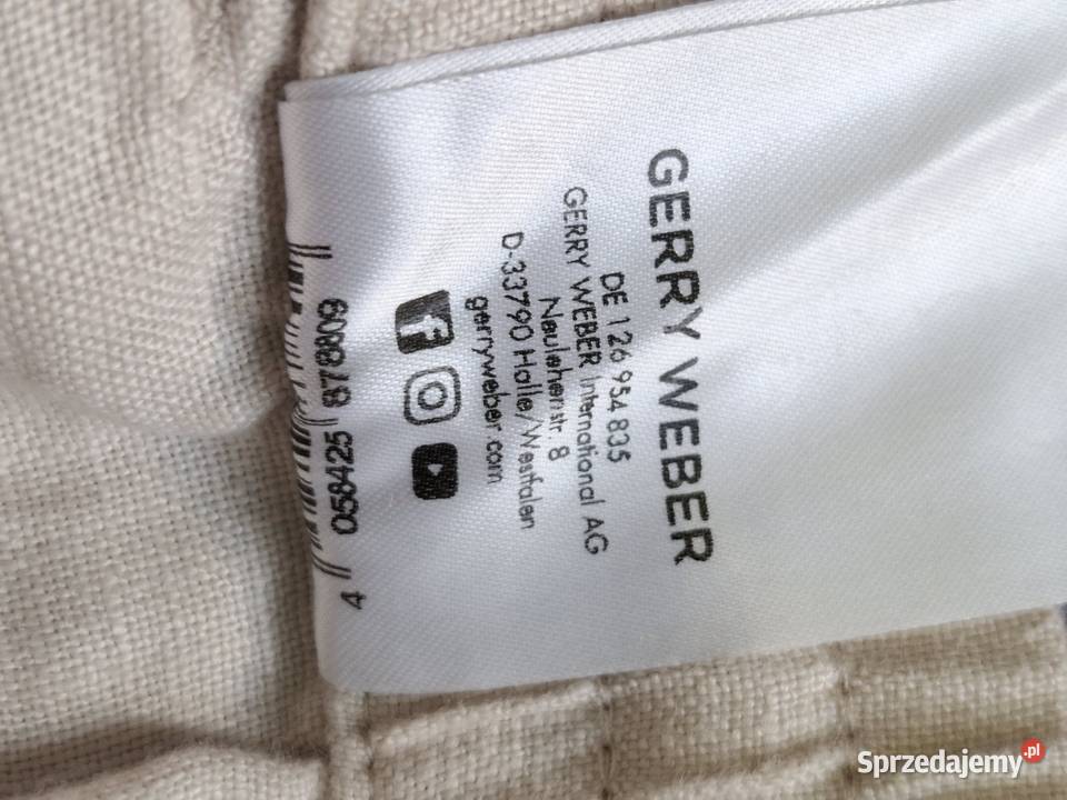 Spodnie lniane Gerry Weber len XXL małopolskie Kraków
