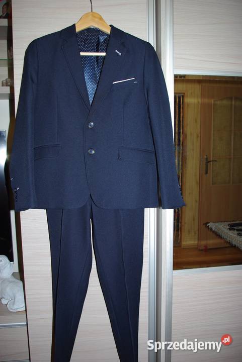 Garnitur granatowy komunijny 146 Rozmiar uniwersalny Moda i Styl