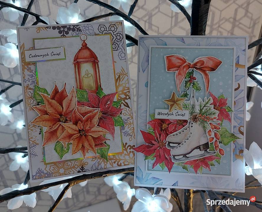Ręcznie robione kartki na Boże Narodzenie