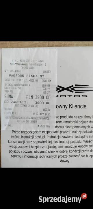 Cross asix xb27 110cc Pozostałe Bieździadka