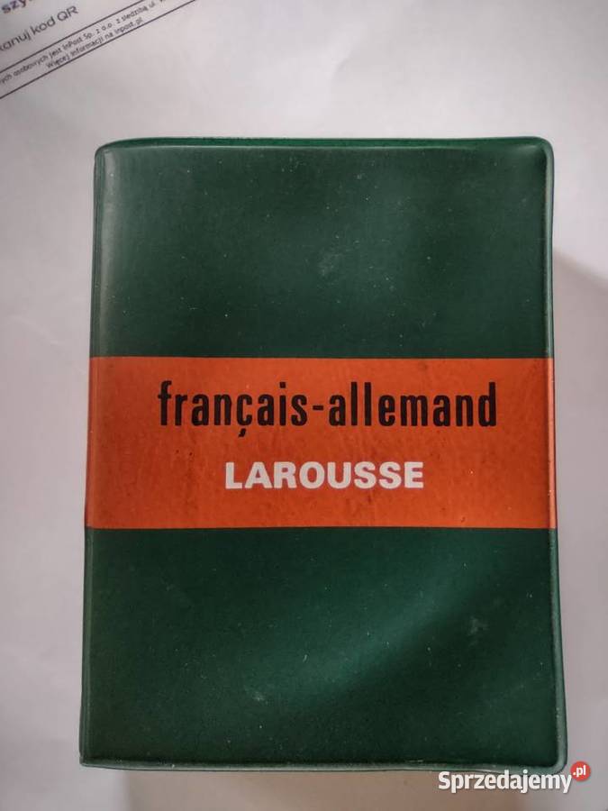 Francusko niemiecki słowniczek Larousse wielkopolskie