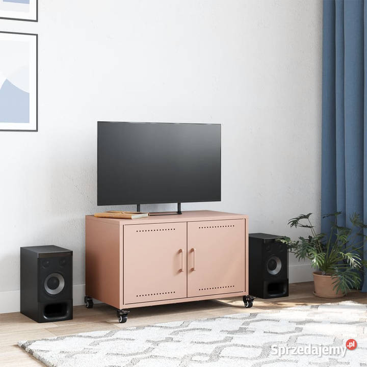 Szafka RTV różowa 68x39x435 stal WM846639 Warszawa