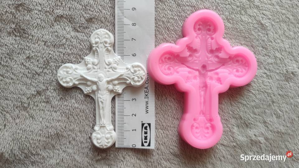 Forma foremka silikonowa krzyż z krzyżem Jezus Pozostałe Tarnowskie Góry