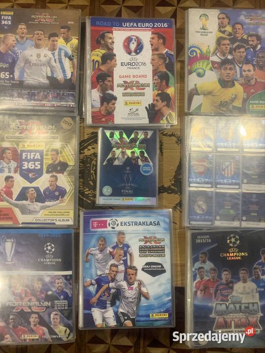 Karty piłkarskie z różnych edycji