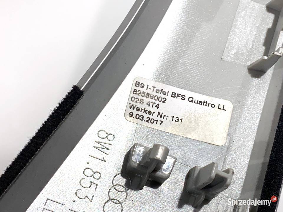 LISTWY DEKOR AUDI A4 B9 8W1853190A Kombi Listwy podkarpackie sprzedam