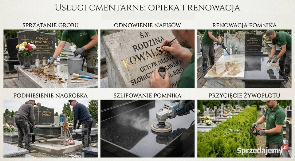 Opieka grobem grobami cmentarz ulicy Wrocław